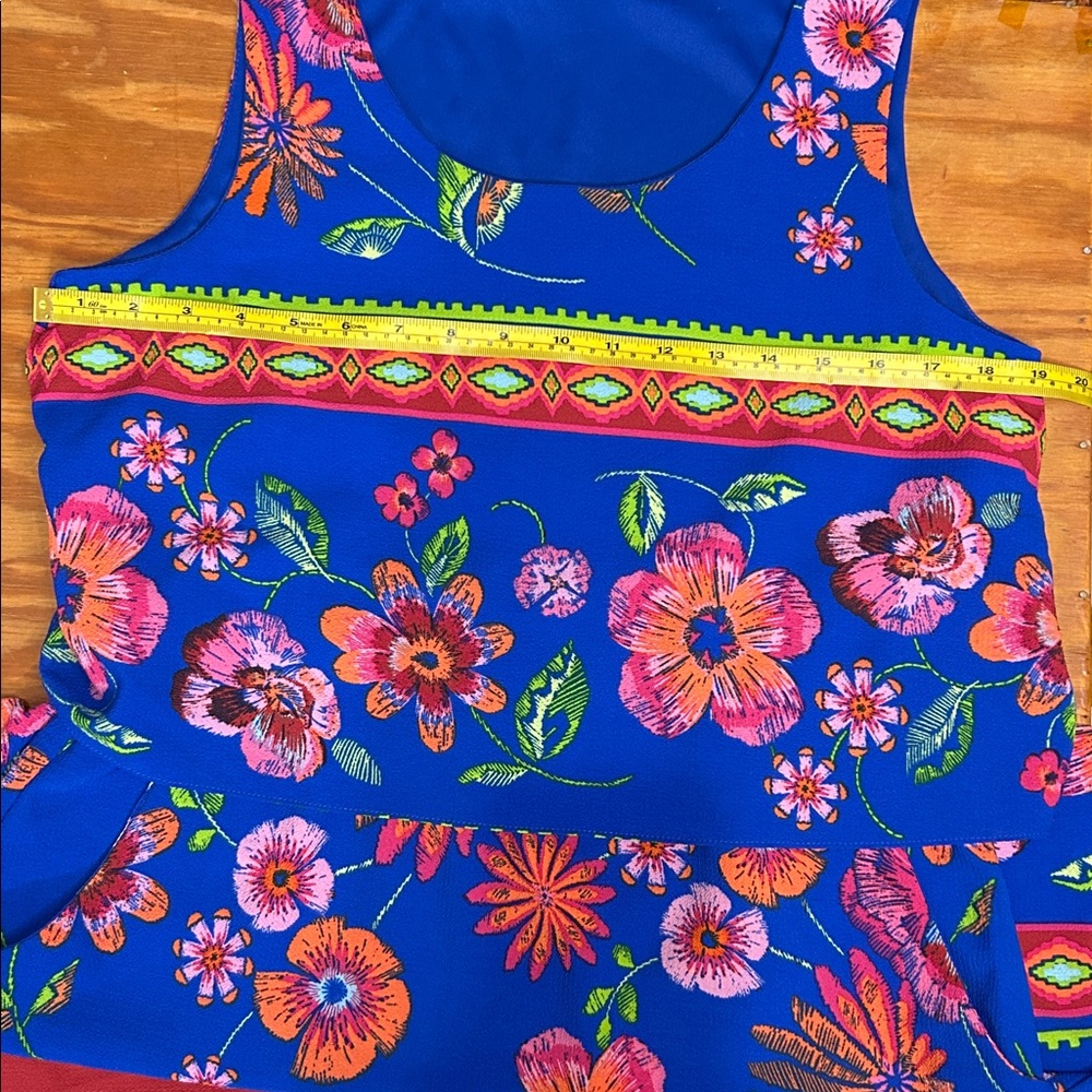 Rabbit Rabbit Rabbit Blue and Red Floral Dress - Picture 8 of 9